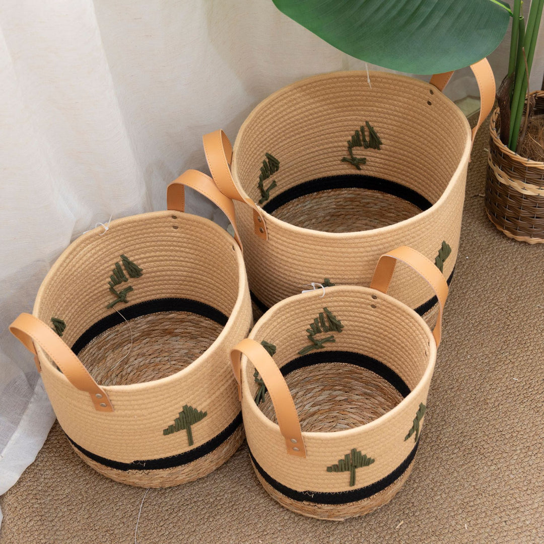 Decorative Eco-Friendly Woven Storage Basket