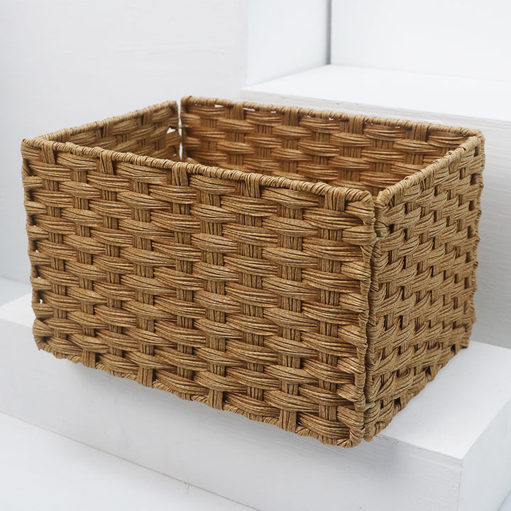 High-quality, woven storage basket