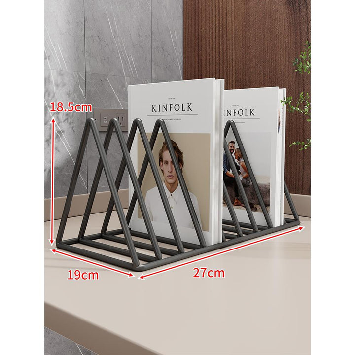 Expandable Accordion Metal Magazine and Book Organizer Rack