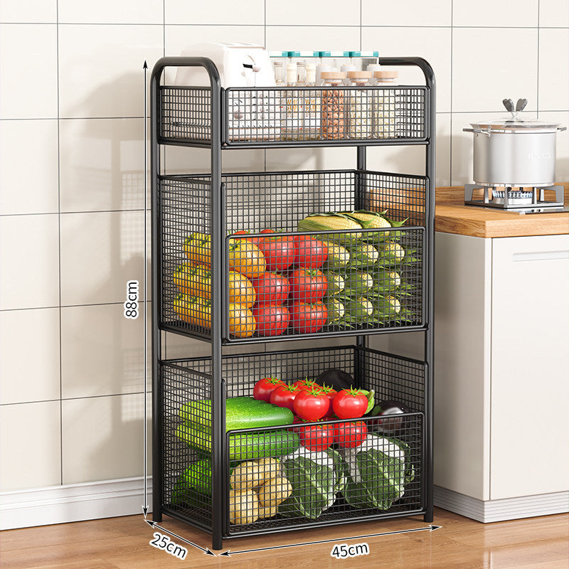 Rolling Kitchen Storage Rack