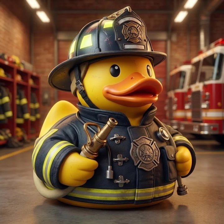 Decorative figure Fire brigade rubber duck