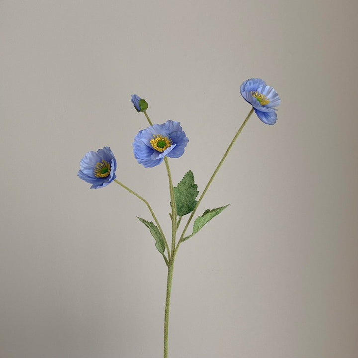 Lifelike Artificial Poppy Stem Arrangement