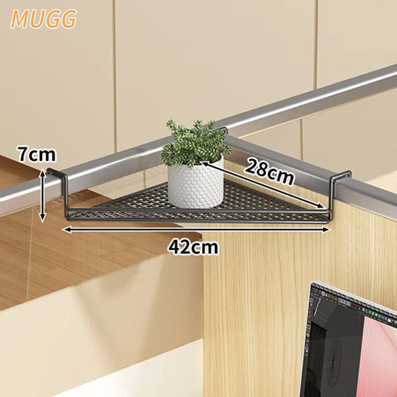 Over-Rail Mesh Hanging Shelf Organizer