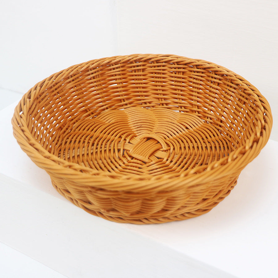 Decorative fruit basket made of handcrafted material