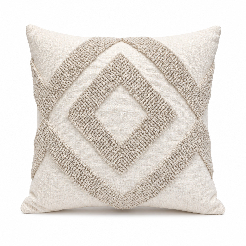 Decorative Textured Throw Pillow for Bedroom Decor