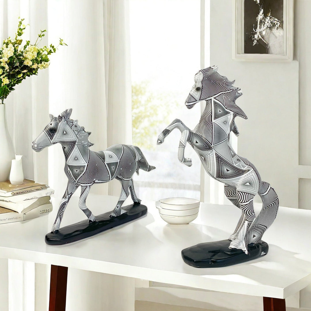 Artistic Running Horse Sculpture