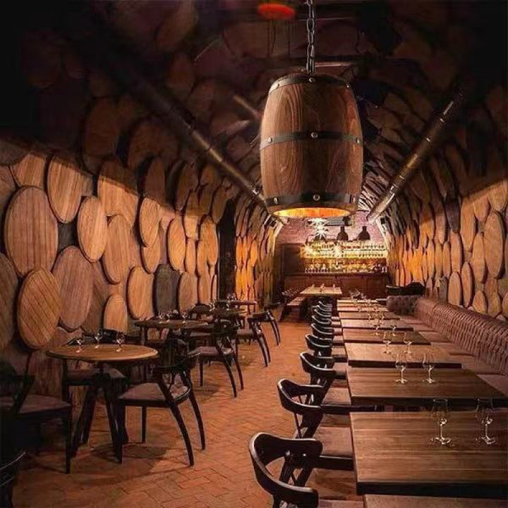 Vintage Barrel Pendant Light