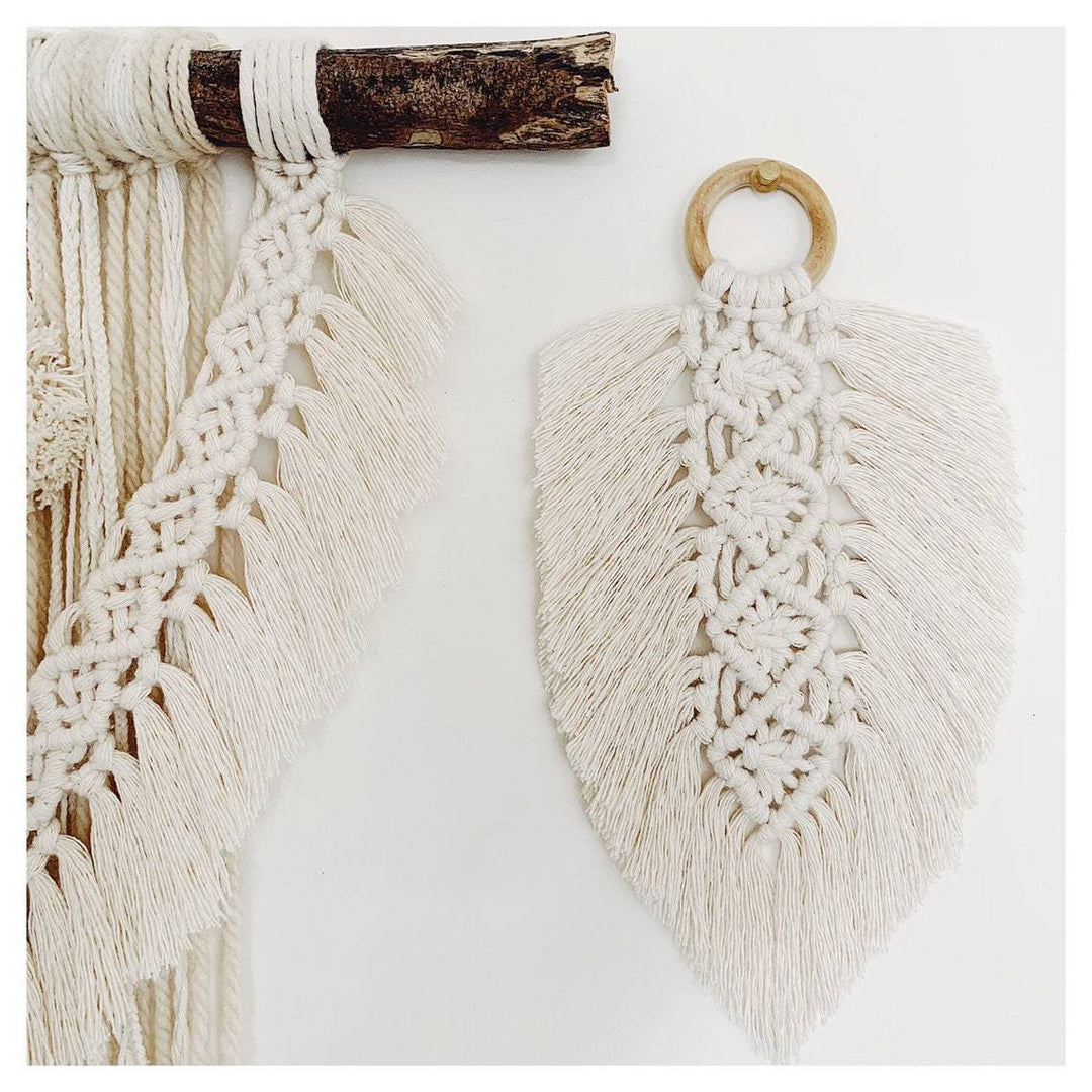 Leaf Shaped Macrame Wall Decor