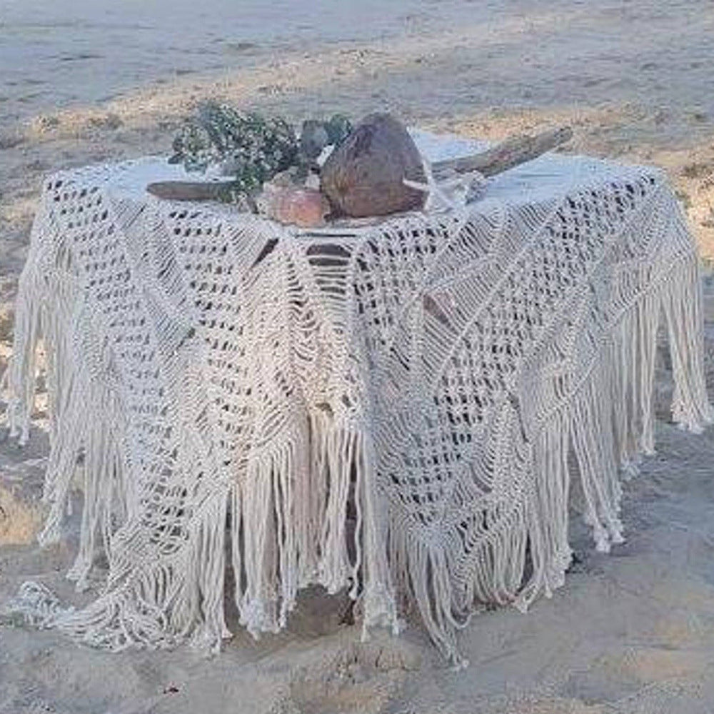 Bohemian Macrame Table Cover
