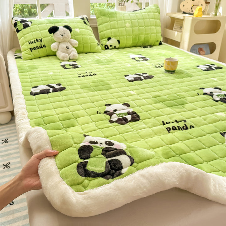 Plush Cartoon-Themed Blanket