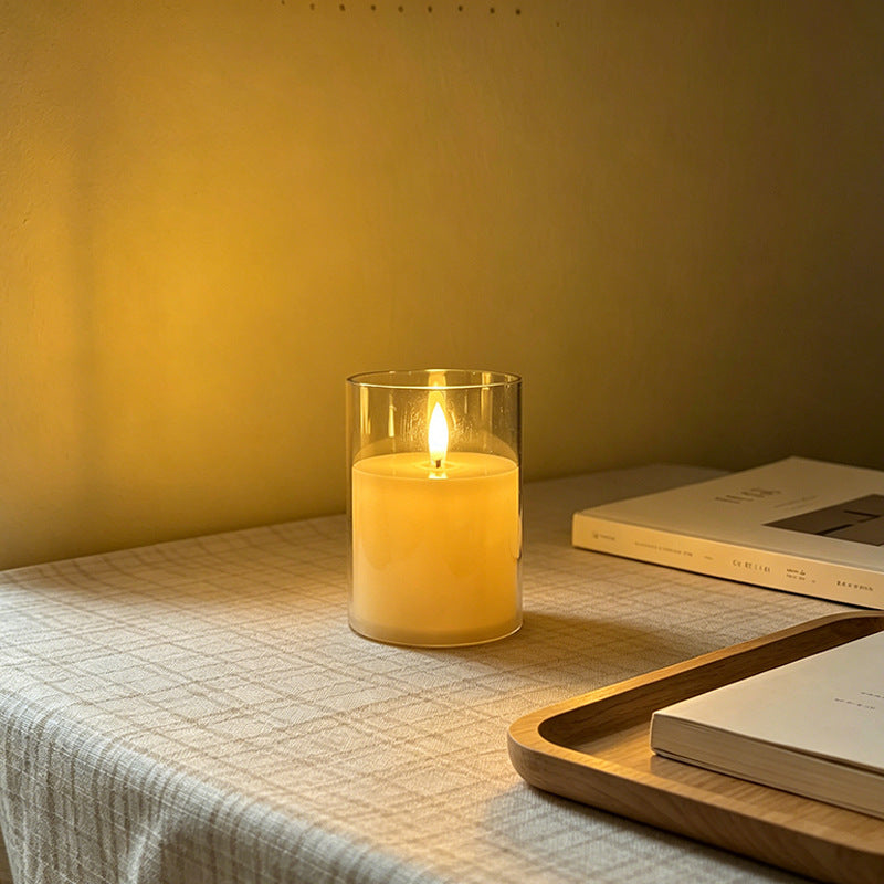 LED Scented Candle with Flame Effect