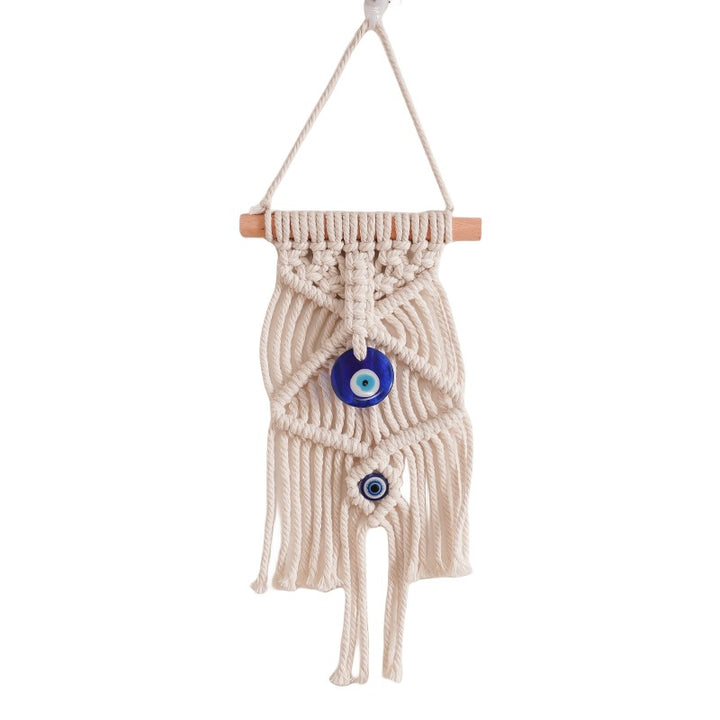 Macrame Wall Decor with Protective Evil Eye
