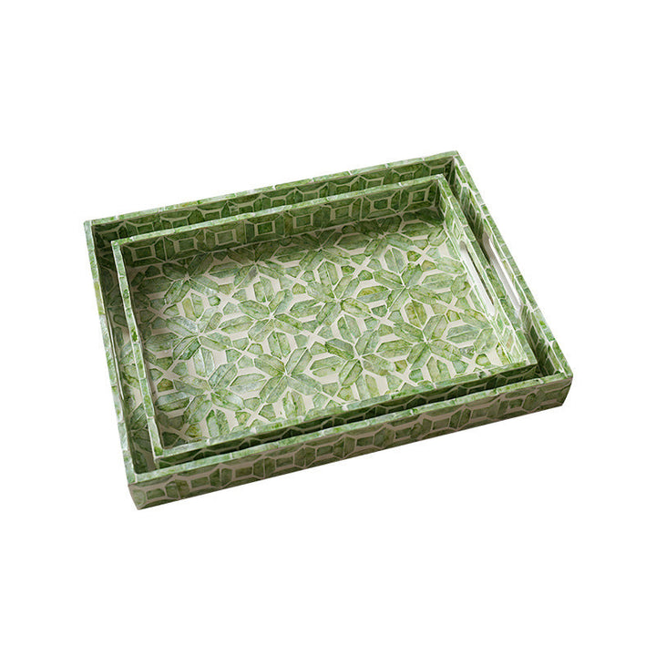 Elegant Serving Plate with Floral Relief Design