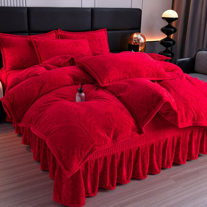 Luxurious Plush Velvet Comforter Set