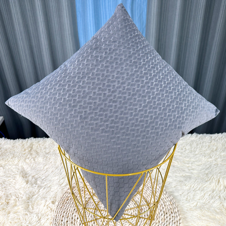 Textured Honeycomb Decorative Pillow