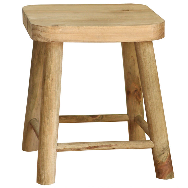 Handcrafted wooden stool
