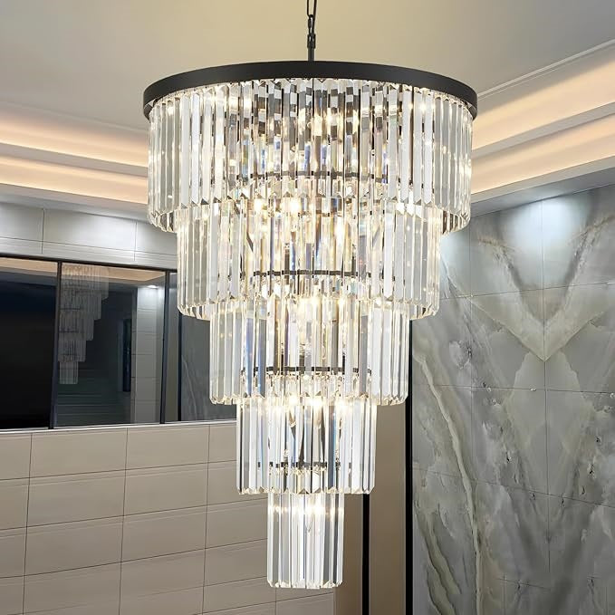 Crystal Architectural Chandelier