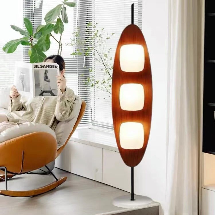 Artistic curved floor lamp