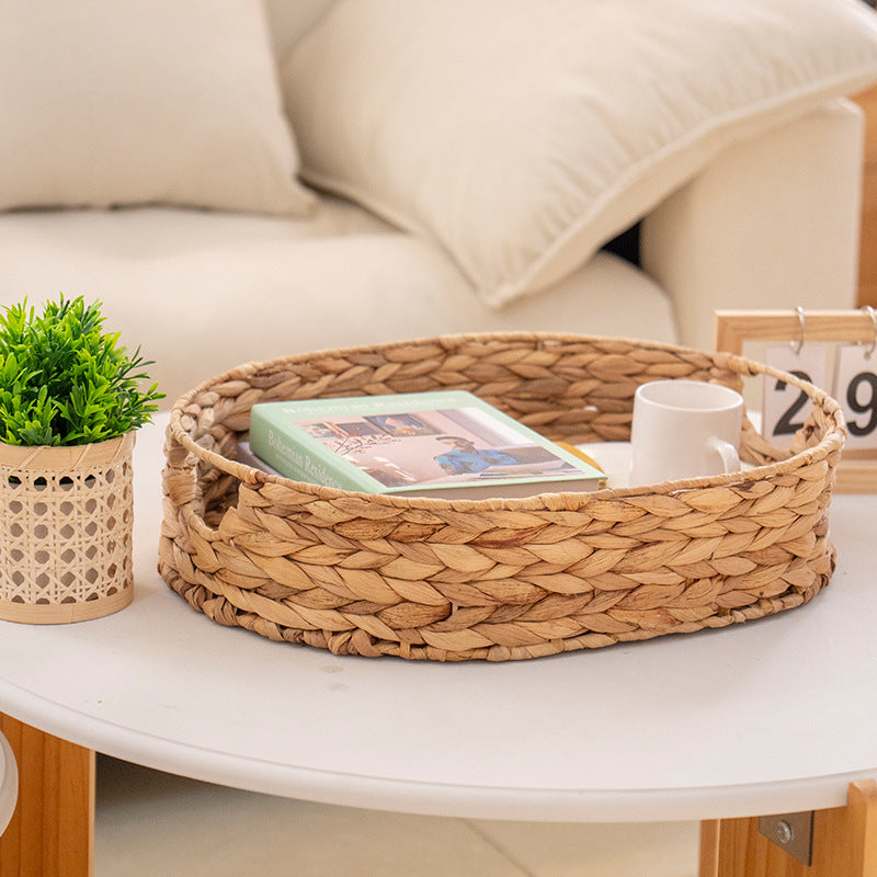 Handcrafted basket made from natural materials