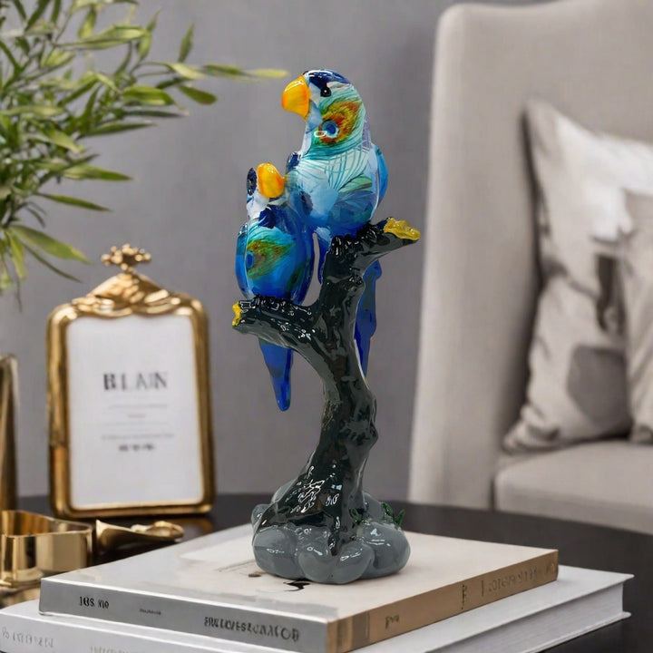 Artful Parrot Sculpture