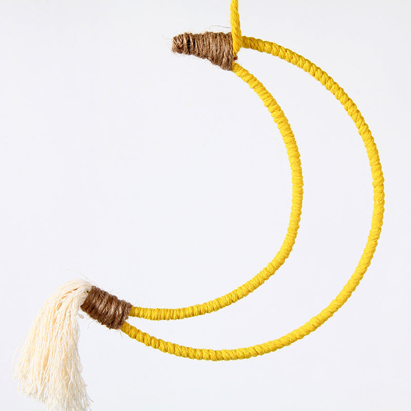 Macrame Crescent Wall Decor