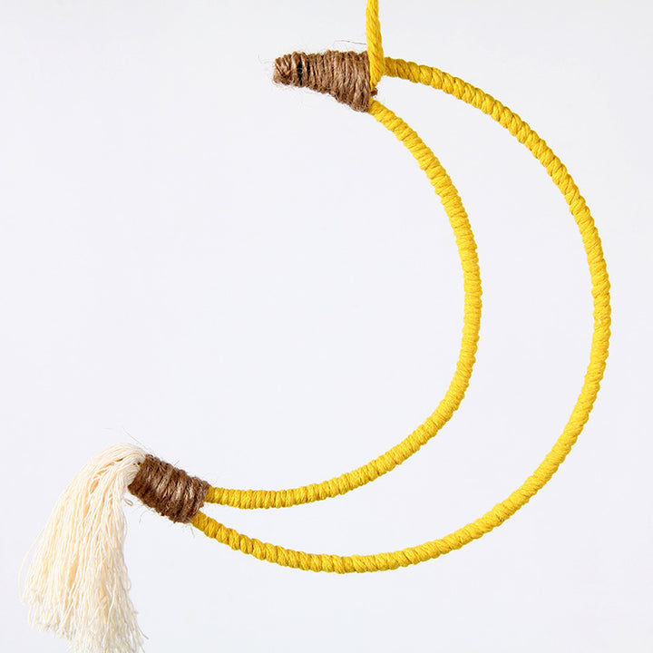 Macrame Crescent Wall Decor