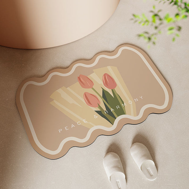 Floral Decorative Area Mat