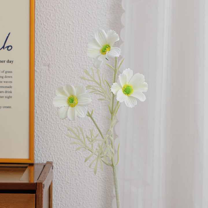 Elegant artificial flower bouquet with intricately detailed blooms