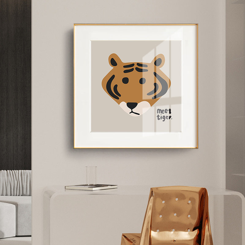 Framed Bear-Themed Art Print