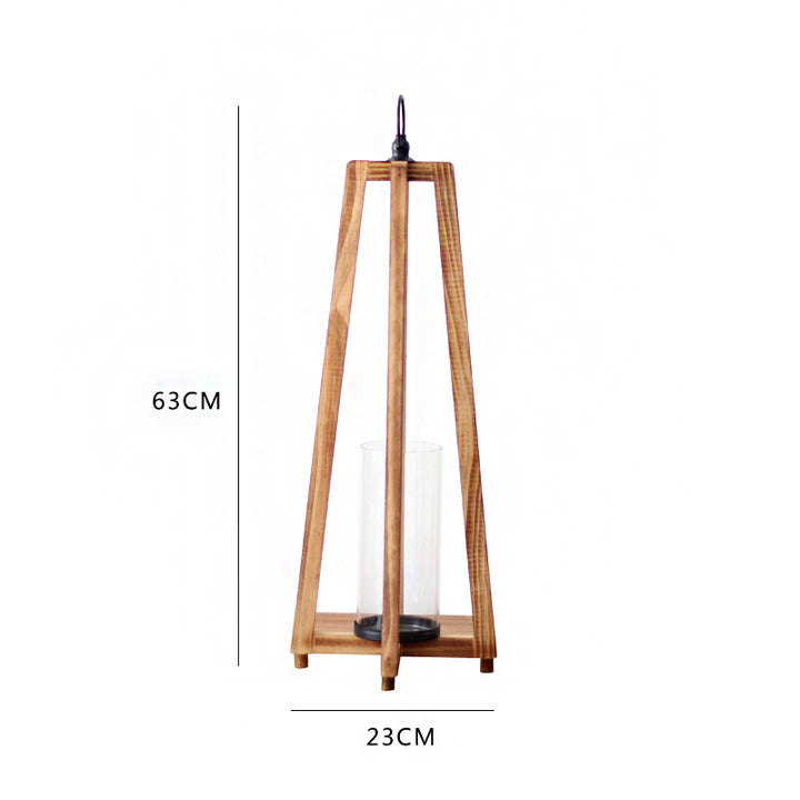 Stylish lantern made of wood