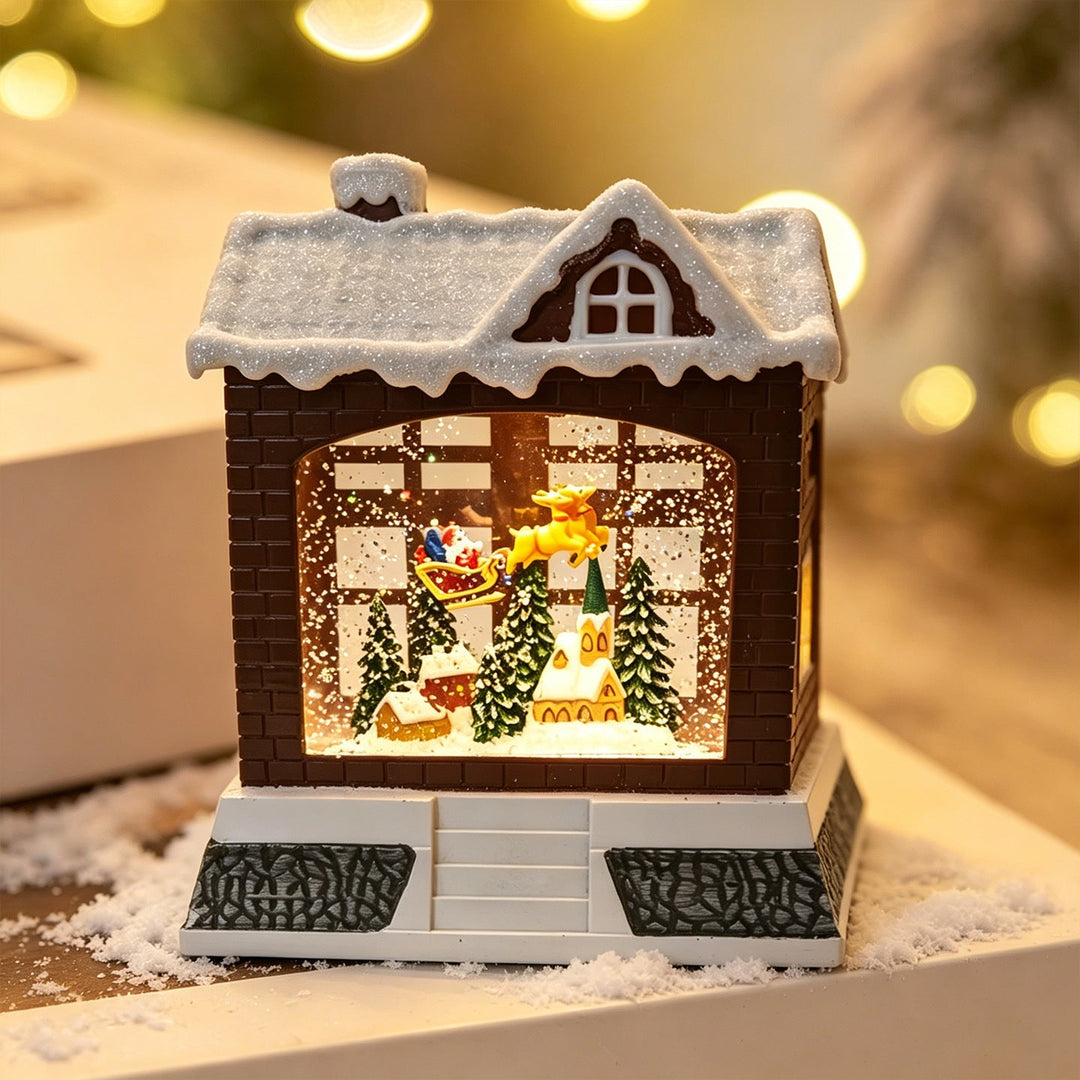Decorative Christmas lantern with lights