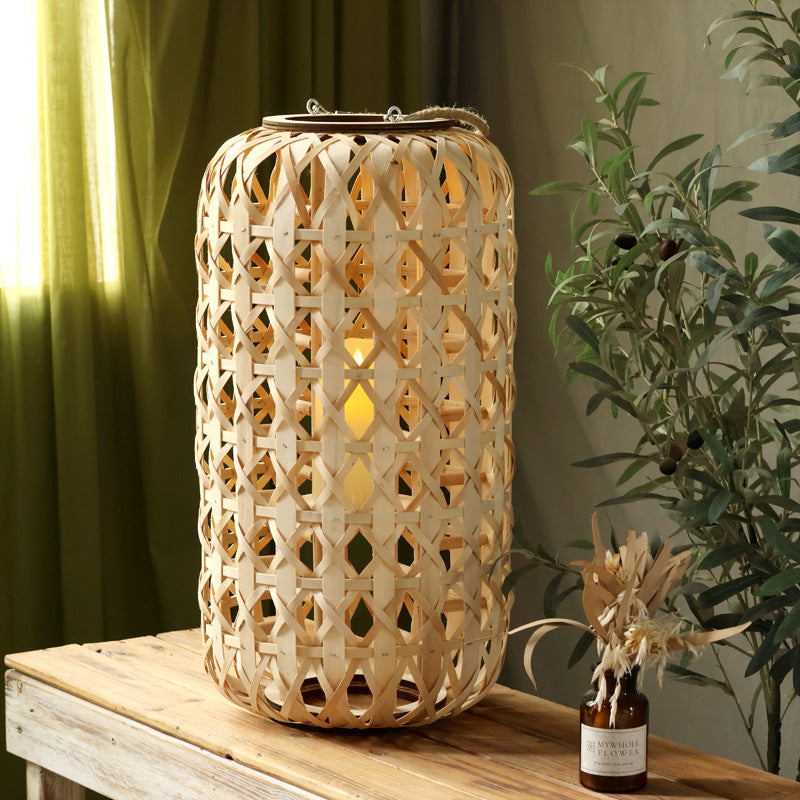 Handcrafted lantern in natural design