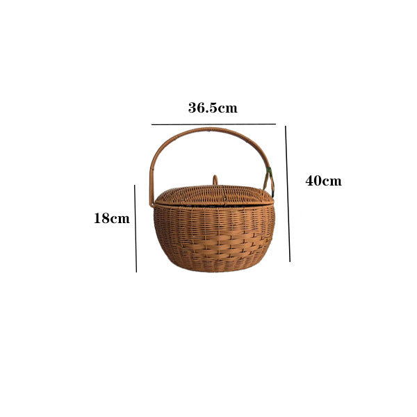 Handcrafted Woven Picnic Basket