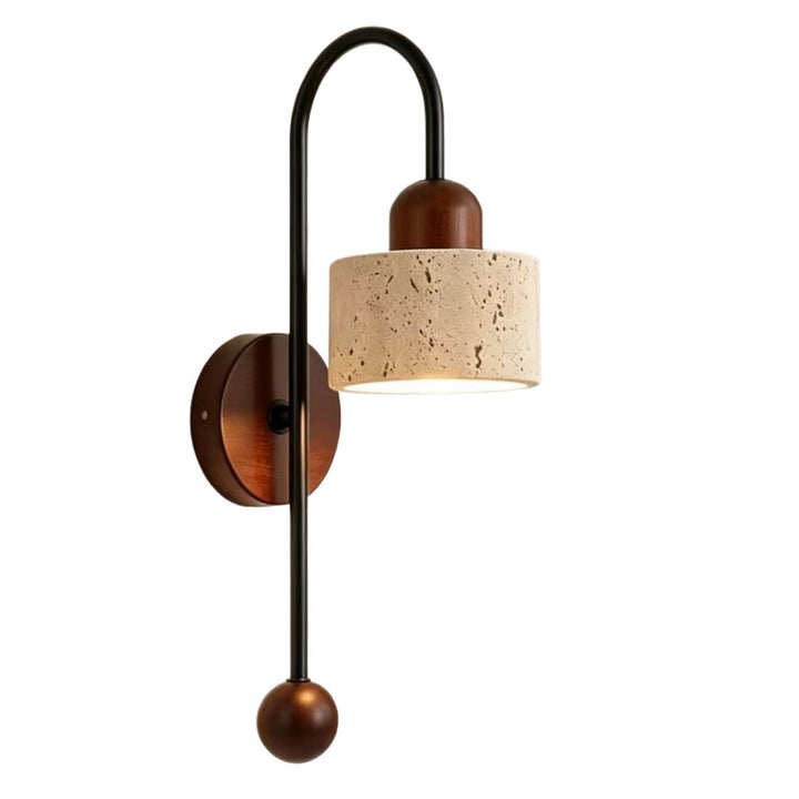 Wall-mounted sculptural wall light