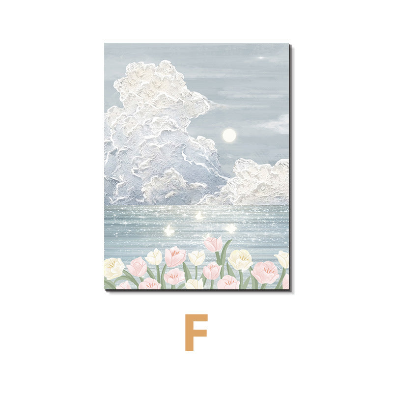Decorative Floral Landscape Art Print
