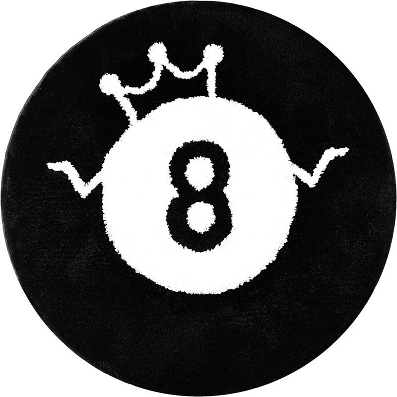 Gaming-Themed Round Plush Area Mat