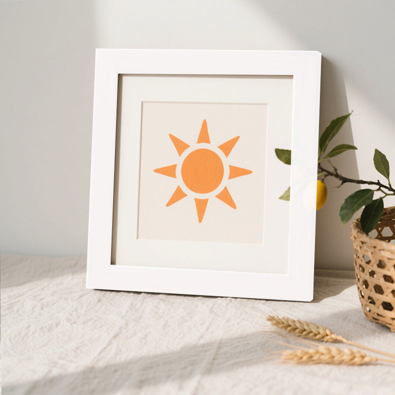 Minimalist Sun-Themed Art Print Frame