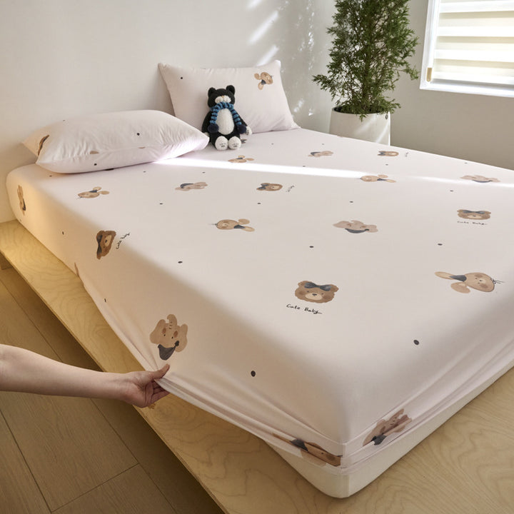 Soft Cotton Playful Patterned Mattress Protector
