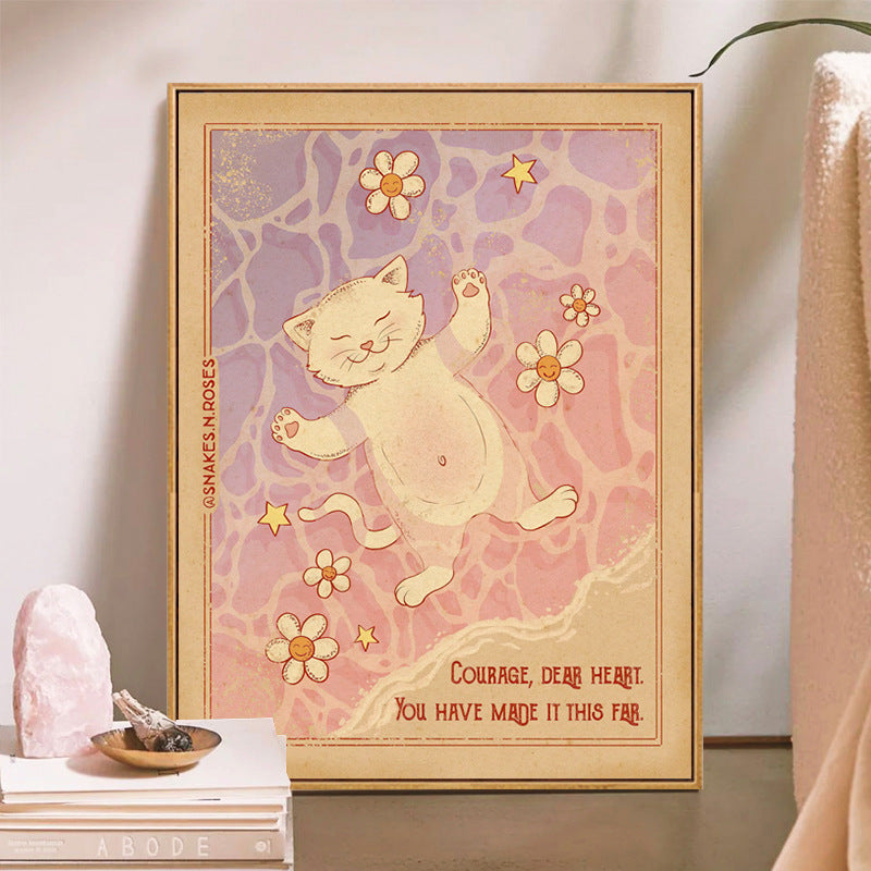 Cute Cat-Inspired Framed Wall Art