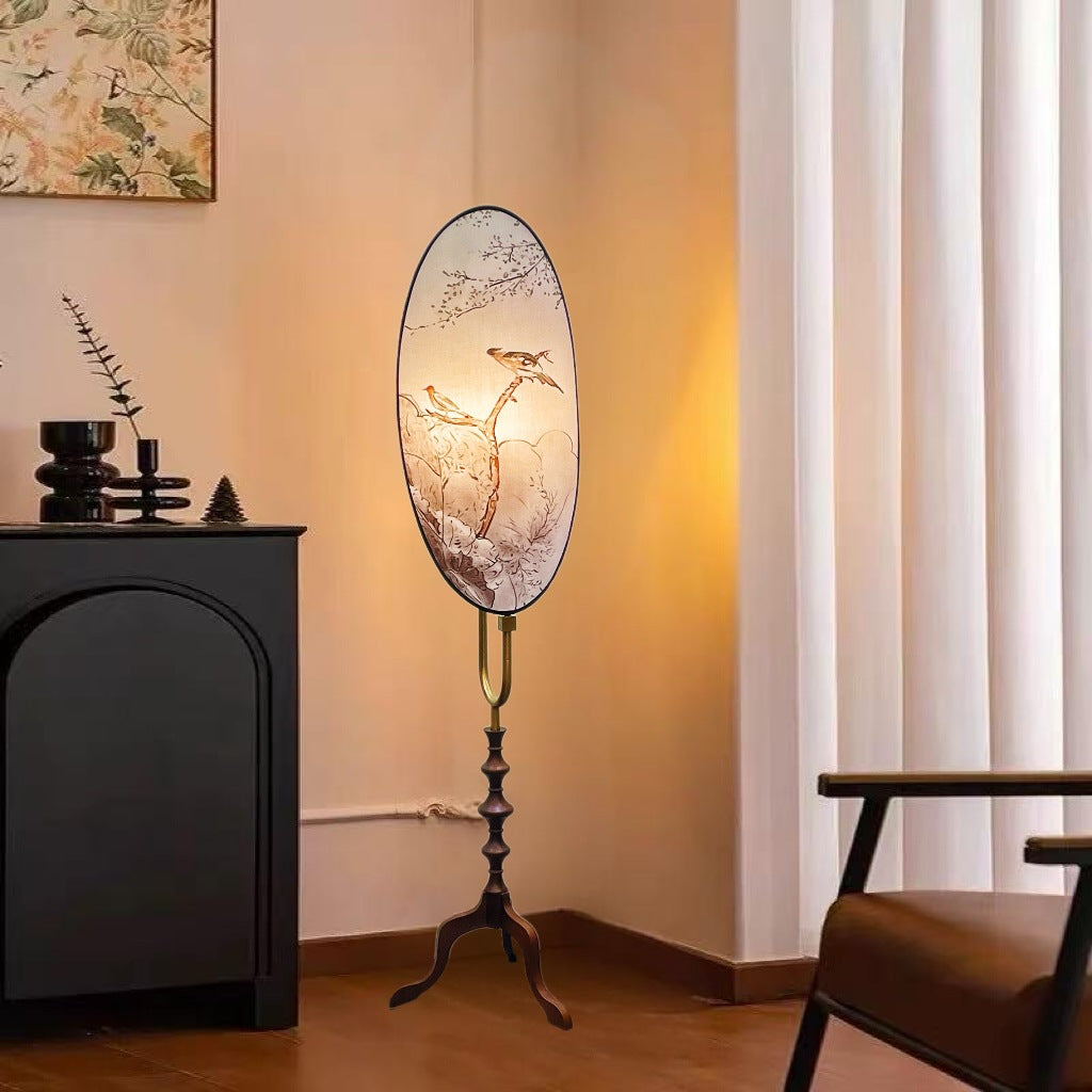 Elegant artistic floor lamp