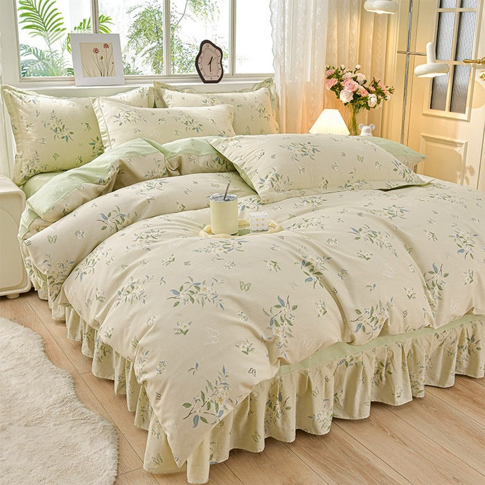 Floral Design Comforter Set