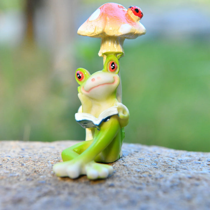 Whimsical Frog Figurine