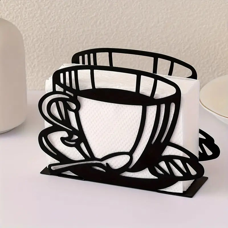 Elegant napkin holder made of metal