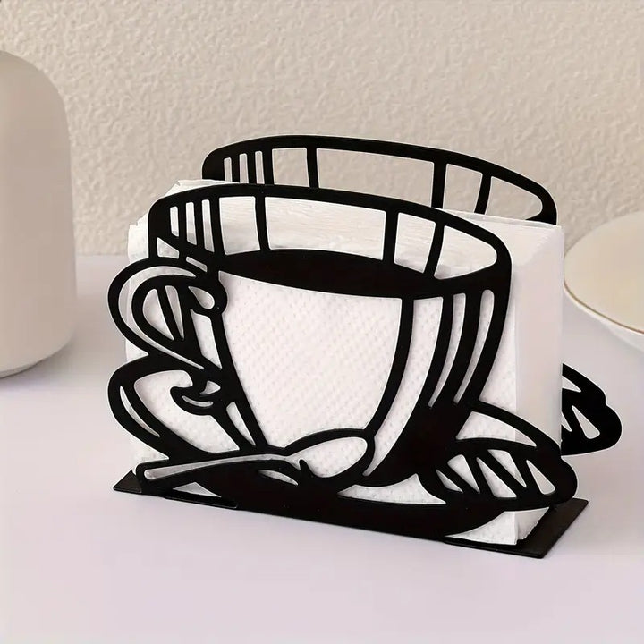 Elegant napkin holder made of metal