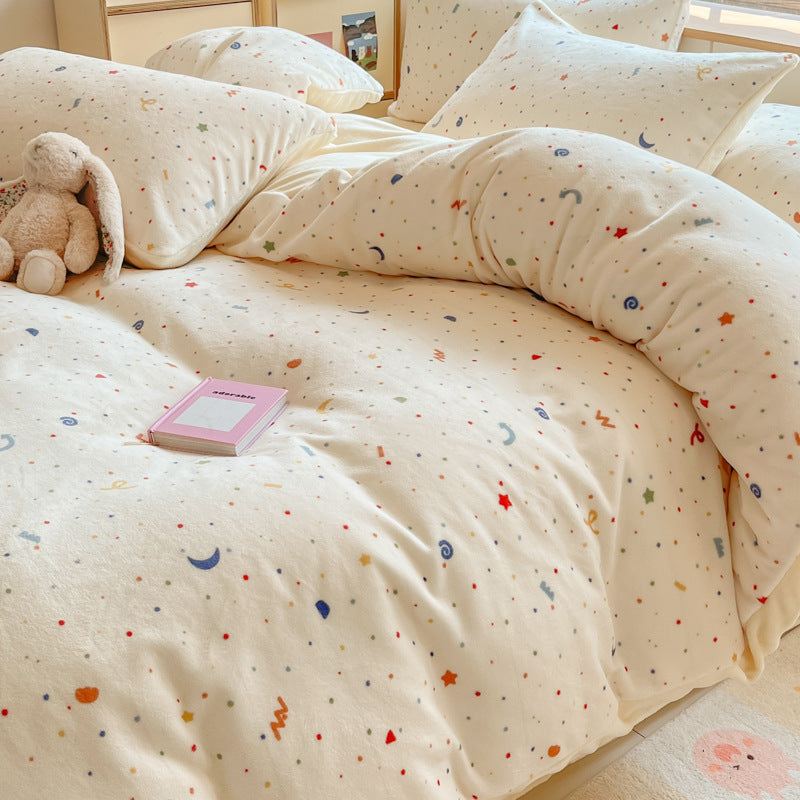 Cute Cartoon Patterned Comforter Set