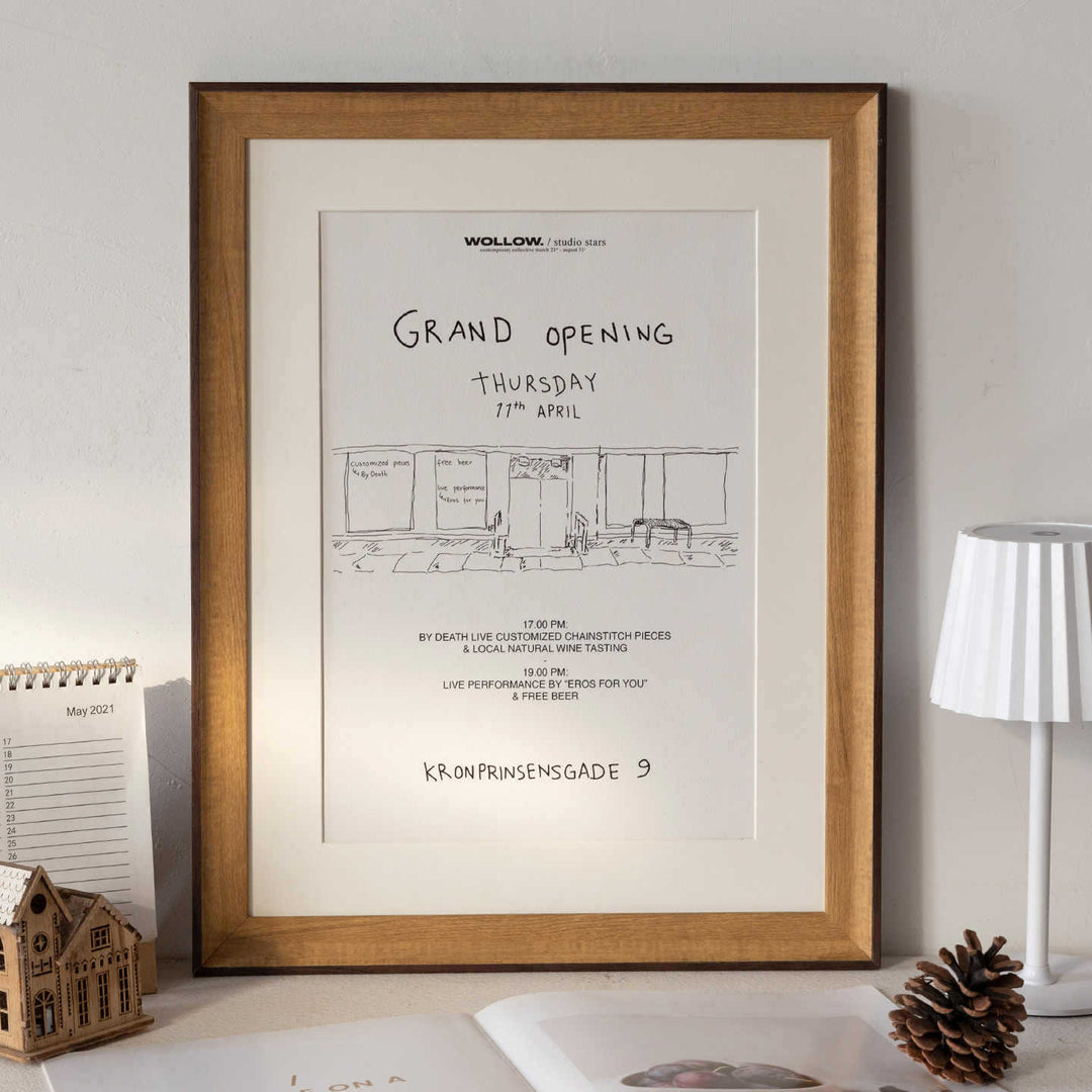 Elegant Framed Art Announcement Display