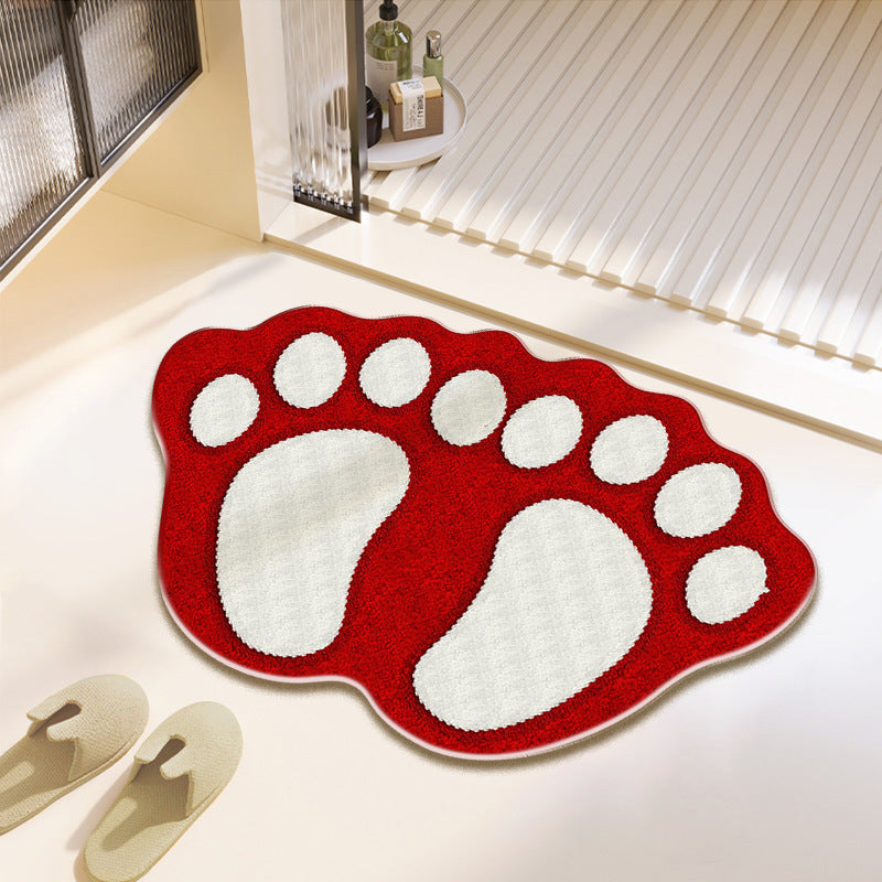Fun Paw Print Bath Mat