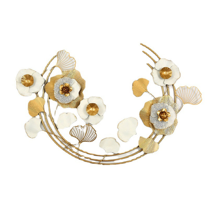 Decorative Metal Floral Wall Sculpture