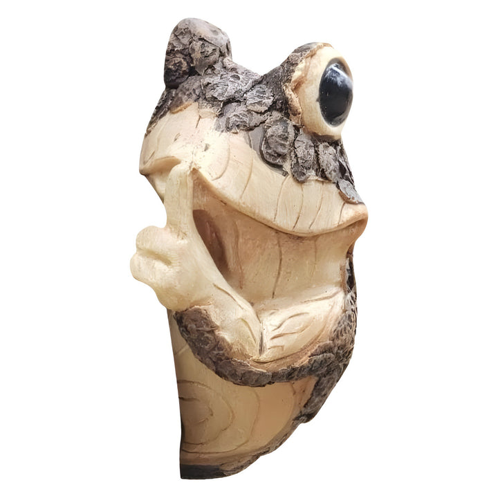 Whimsical Frog Wall Sculpture