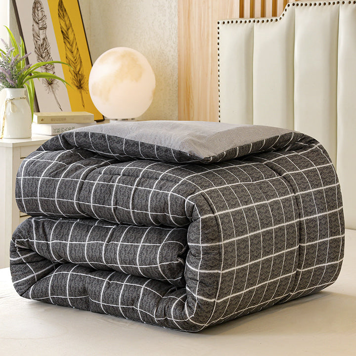 Lightweight Cotton Grid Pattern Comforter